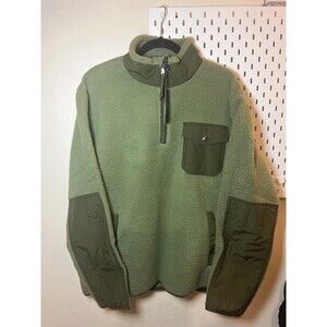 Polo Ralph Lauren Olive Green Hybrid Fleece Pullover Jacket Mens Large NWT $248